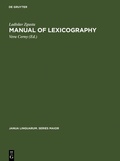 Cover: Manual of lexicography - De Gruyter Mouton