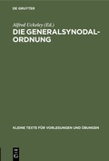 Cover: Die Generalsynodal-Ordnung - De Gruyter