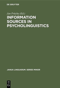 Abbildung von: Information sources in psycholinguistics - De Gruyter Mouton