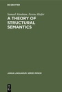 Cover: A theory of structural semantics - De Gruyter Mouton