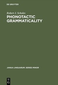 Cover: Phonotactic grammaticality - De Gruyter Mouton