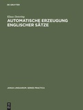 Cover: Automatische Erzeugung englischer S&auml;tze - De Gruyter Mouton