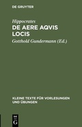Cover: De aere aqvis locis - De Gruyter