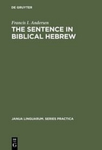 Enlarge image Cover: The Sentence in Biblical Hebrew - De Gruyter Mouton