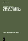 Cover: The Sentence in Biblical Hebrew - De Gruyter Mouton