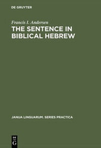 Enlarge image Cover: The Sentence in Biblical Hebrew - De Gruyter Mouton
