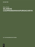 Cover: Silankas Cauppannamahapurisacariya - De Gruyter Mouton