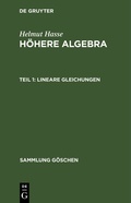 Cover: Lineare Gleichungen - De Gruyter