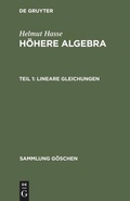Cover: Lineare Gleichungen - De Gruyter