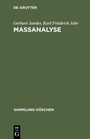 Cover: Massanalyse - De Gruyter