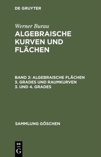 Abbildung von: Algebraische Flächen 3. Grades und Raumkurven 3. und 4. Grades - De Gruyter