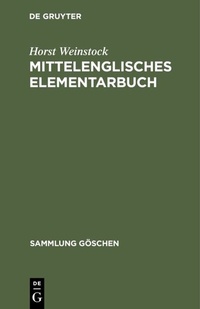 Abbildung von: Mittelenglisches Elementarbuch - De Gruyter Mouton
