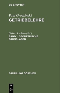 Abbildung von: Geometrische Grundlagen - De Gruyter