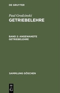 Cover: Angewandte Getriebelehre - De Gruyter