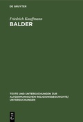 Cover: Balder - De Gruyter Mouton