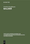 Cover: Balder - De Gruyter Mouton