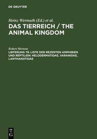 Abbildung von: Liste der rezenten Amphibien und Reptilien: Helodermatidae, Varanidae, Lanthanotidae - De Gruyter