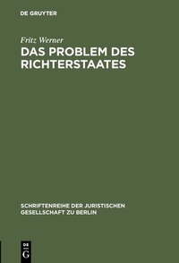 Enlarge image Cover: Das Problem des Richterstaates - De Gruyter