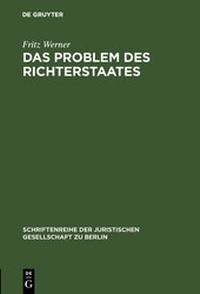 Enlarge image Cover: Das Problem des Richterstaates - De Gruyter