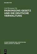 Cover: Parkinsons Gesetz und die deutsche Verwaltung - De Gruyter