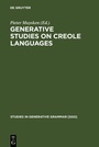 Cover: Generative studies on Creole languages - De Gruyter Mouton