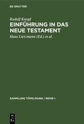 Cover: Einf&uuml;hrung in das Neue Testament - De Gruyter