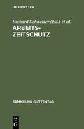 Cover: Arbeitszeitschutz - De Gruyter