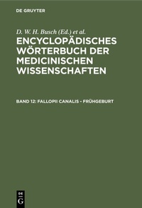 Enlarge image Cover: Fallopii Canalis - Frühgeburt - De Gruyter