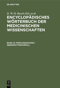 Enlarge image Cover: Frühlingsadonis - Gebärmuttervorfall - De Gruyter