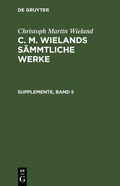 Cover: Supplemente, Band 5 - De Gruyter