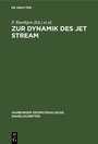 Cover: Zur Dynamik des jet stream - De Gruyter