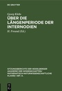 Cover: Über die Längenperiode der Internodien - De Gruyter