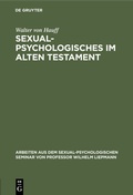 Cover: Sexualpsychologisches im Alten Testament - De Gruyter
