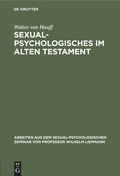 Cover: Sexualpsychologisches im Alten Testament - De Gruyter