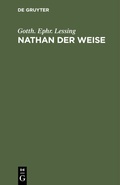 Cover: Nathan der Weise - De Gruyter