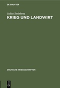 Cover: Krieg und Landwirt - De Gruyter