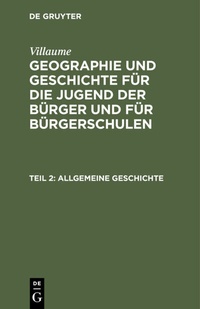 Abbildung von: Allgemeine Geschichte - De Gruyter