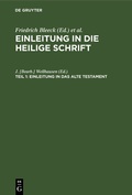 Cover: Einleitung in das Alte Testament - De Gruyter