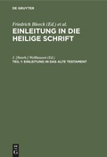 Cover: Einleitung in das Alte Testament - De Gruyter