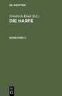 Cover: Die Harfe. Bändchen 2 - De Gruyter