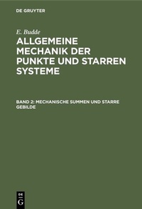 Abbildung von: Mechanische Summen und starre Gebilde - De Gruyter