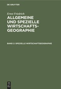 Cover: Spezielle Wirtschaftgeographie - De Gruyter