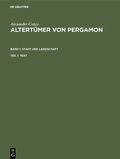Cover: Altert&uuml;mer von Pergamon BD1 Stadt und Landschaften - De Gruyter