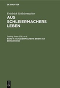 Cover: Schleiermacher's Briefe an Brinckmann - De Gruyter
