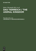 Cover: Pseudoscorpionidea I - De Gruyter