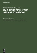 Cover: Pseudoscorpionidea II - De Gruyter