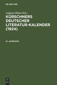 Enlarge image Cover: 1924 - De Gruyter