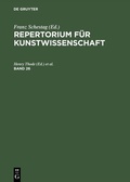 Cover: Repertorium f&uuml;r Kunstwissenschaft. Band 26 - De Gruyter