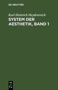 Abbildung von: System der Aesthetik, Band 1 - De Gruyter
