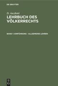 Cover: Einf&uuml;hrung - Allgemeine Lehren - De Gruyter